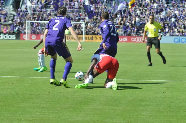 Orlando City Acoge Los Red Bulls Nueva York Citrus Bowl —  Fotos de Stock