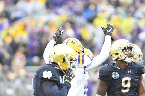 Notre Dame Möter Lsu Citrus Bowl Camping World Stadium Orlando — Stockfoto