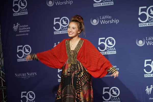 Tapete Vermelho Durante 50Th Gma Dove Awards Linbscome University Nashville — Fotografia de Stock