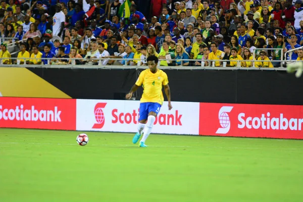 Brazília Szembesül Haitivel Copa America Centenario Alatt Orlando Floridában Camping — Stock Fotó