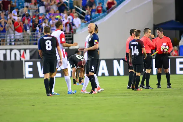 Eua Anfitrião Equipe Futebol Trinidad Tobago Everbank Field Jacksonville Florida — Fotografia de Stock