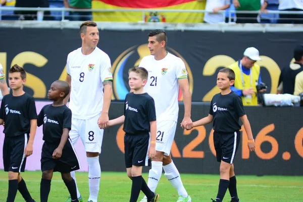 Bolivia Enfrenta Panamá Durante Copa American Centenario Orlando Florida Camping —  Fotos de Stock