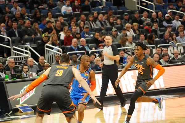 Orlando Magic Hostit Oklahoma Hrom Amway Center Orlando Florida Středu — Stock fotografie