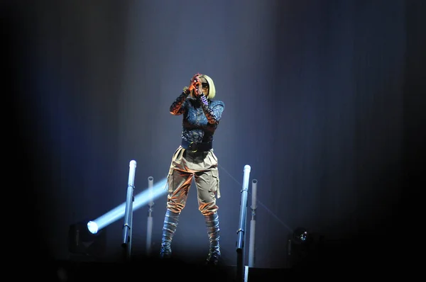 Śpiewaczki Mary Blige Tamar Braxton Wystąpią Listopada 2015 Roku Cfe — Zdjęcie stockowe