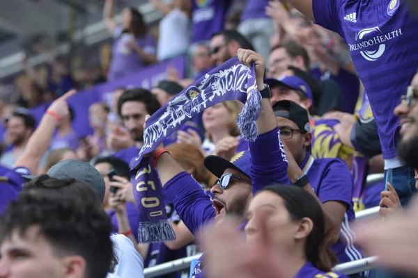 Orlando City Empfängt April 2018 Die Portland Timbers Exploria Stadium — Stockfoto