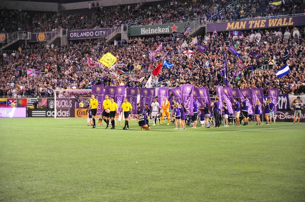 Orlando City Hostí Vás Montreal Dopad Stadionu Camping World Října — Stock fotografie