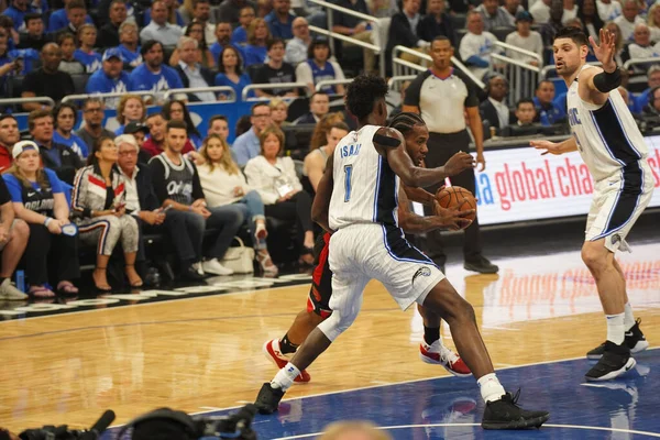 Orlando Magic Hospeda Toronto Rapters Durante Playoff Nba Amway Arena — Fotografia de Stock