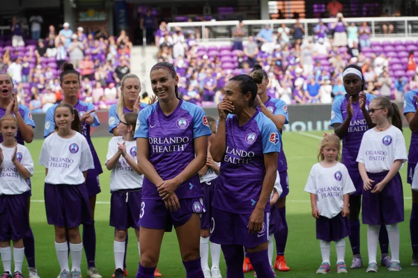 Orlando Pride Host Portand Thorns Orlando City Stadium April 2019 — Stock Photo, Image