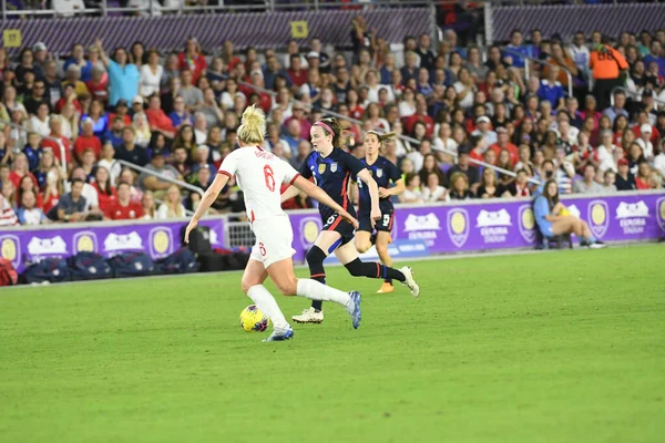 5 Mart 2020 'de Orlando Florida' daki Exploria Stadyumu 'nda düzenlenen 2020 SheBelieves Kupası' nda ABD - İngiltere Karşılaşması 