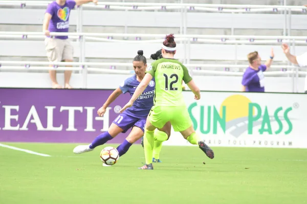 Orlando Pride Ist Juli 2018 Gastgeber Des Seattle Reign Exploria — Stockfoto