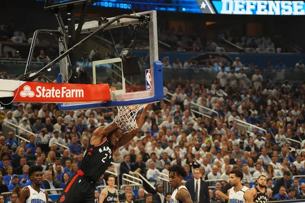 Orlando Magic Hosts Toronto Rapters Během Prvního Kola Play Nba — Stock fotografie