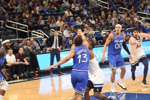 Orlando Magic Φιλοξενεί Minnesota Timberwolves Στο Amway Arena Στις Φεβρουαρίου — Φωτογραφία Αρχείου