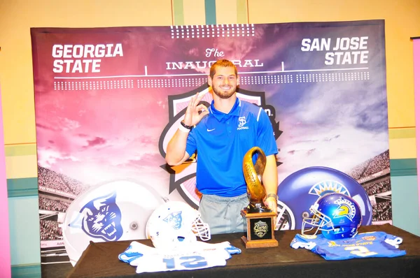 Georgia State Football Squadra Prepara Cure Bowl Come Affrontano San — Foto Stock