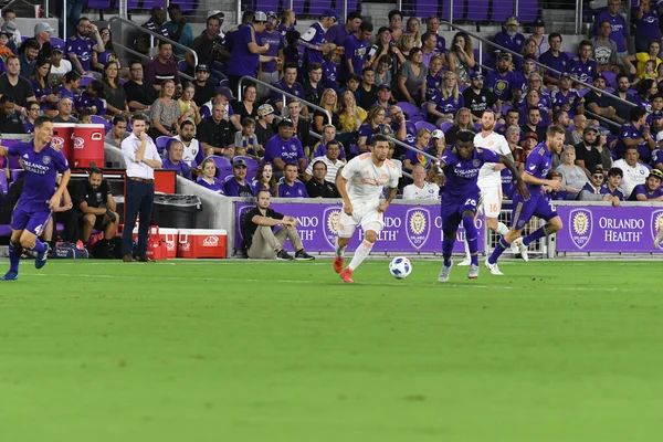 Orlando City Anfitrión Atlanta United Exploria Stadium Agosto 2018 Orlando — Foto de Stock