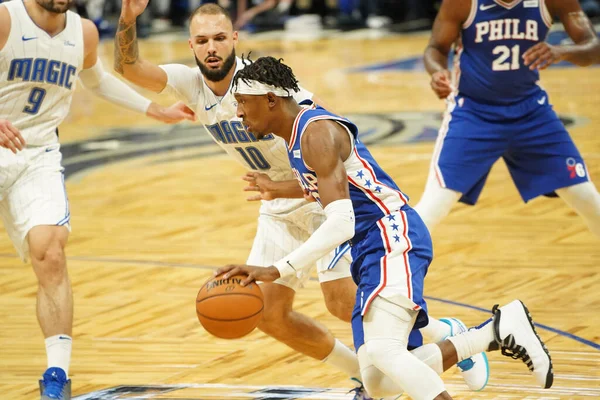 Orlando Magic Ospita Philadelphia 76Ers All Amway Arena Orlando Florida — Foto Stock