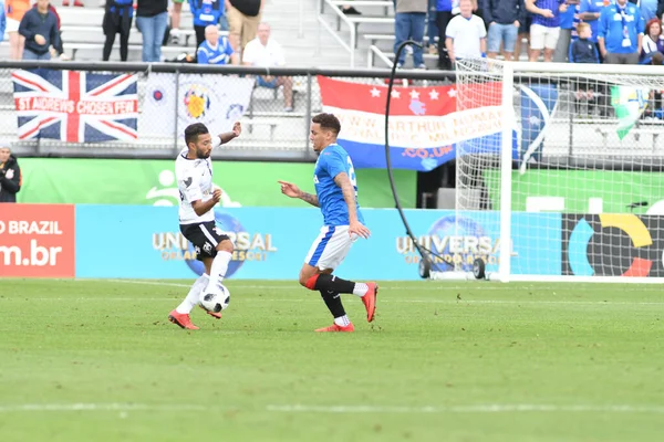 Rangers Corinthians Durante Copa Flórida Spectrum Stadium Janeiro 2018 Orlando — Fotografia de Stock