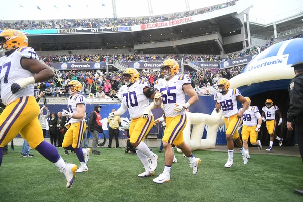 Notre Dame Čelí Lsu Během Citrus Bowl Stadionu Camping World — Stock fotografie