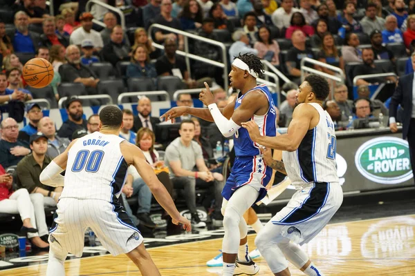 Orlando Magic Ospita Philadelphia 76Ers All Amway Arena Orlando Florida — Foto Stock