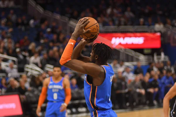 Orlando Magic Hostí Oklahomacity Thunder Amway Center Orlandu Floridě Ledna — Stock fotografie