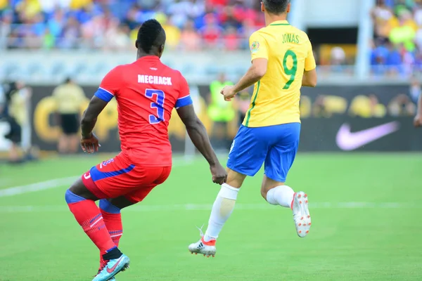 Brésil Affronte Haïti Lors Centenario Copa America Orlando Floride Camping — Photo