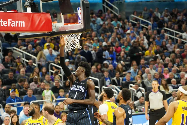 Orlando Magic Φιλοξενεί Τους Lakers Στο Amway Center Στο Orlando — Φωτογραφία Αρχείου