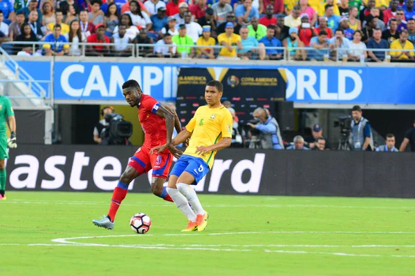 Бразилія Зустрічає Гаїті Під Час Copa America Centenario Орландо Флориді — стокове фото