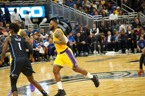 Orlando Magic Acoge Los Angeles Lakers Amway Center Orlando Forida —  Fotos de Stock