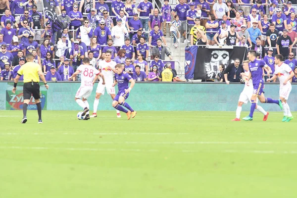 Orlando City, 31 Mart 2018 'de Orlando Florida' daki Exploria Stadyumu 'nda New York Red Bulls' a ev sahipliği yaptı..  