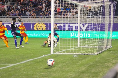 Orlando City SC, 29 Haziran 2016 'da Orlando Florida' daki Kamp Dünyası Stadyumu 'nda Fort Lauderdale Strikers' a ev sahipliği yaptı..