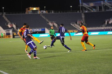 Orlando City SC, 29 Haziran 2016 'da Orlando Florida' daki Kamp Dünyası Stadyumu 'nda Fort Lauderdale Strikers' a ev sahipliği yaptı..