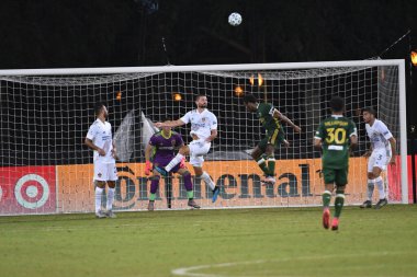 Los Angeles Galaksisi, 14 Temmuz 2020 'de Orlando Florida ABD' deki ESPN Vahşi Spor Dünyası 'nda düzenlenen MLS Sırt Turnuvası sırasında Portland Timbers ile karşı karşıya geldi..