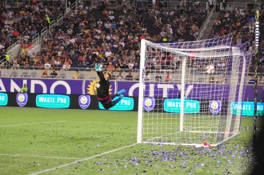 Orlando City SC 15 Temmuz 2015 'te Orlando Florida' daki Camp World Stadyumu 'nda West Bromwich Albion' a ev sahipliği yaptı. Fotoğraf: Marty Jean-Louis