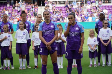 Orlando Pride 14 Nisan 2019 'da Orlando City Stadyumu' nda Portand Thorns 'a ev sahipliği yapıyor. 