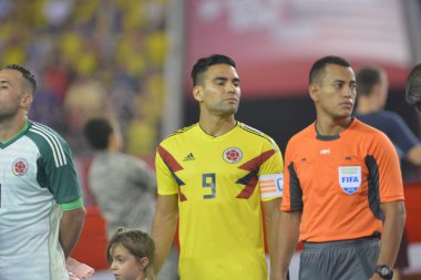 ABD Kolombiya 'ya karşı Raymond James Stadyumu' nda 11 Ekim 2018 'de. 