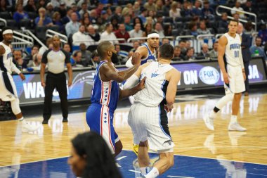 Orlando Magic, Philadelphia 76ers 'ı 13 Kasım 2019 Çarşamba günü Amway Center' da ağırlamaktadır. Fotoğraf: Marty Jean-Louis