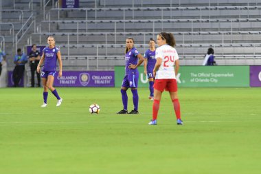 Orland Pride, 25 Ağustos 2018 'de Orlando Florida' daki Exploria Stadyumu 'nda Chicago Red Stars' a ev sahipliği yapıyor.