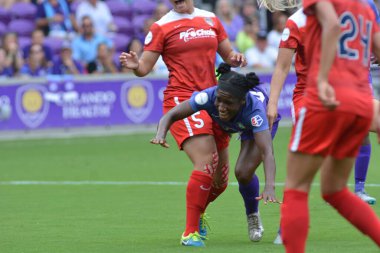 Orlando Pride 22 Nisan 2017 'de Orlando City Stadyumu' nda Washington Spirit 'e ev sahipliği yaptı.. 