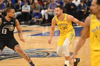 Orlando Magic, 28 Şubat 2019 Perşembe günü Orlando Florida 'daki Amway Center' da Golden State Warriors 'a ev sahipliği yaptı.. 
