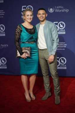 15 Ekim 2019 'da Nashville, Tennessee' deki Linbscome Üniversitesi 'nde verilen 50. GMA Dove Ödülleri sırasında kırmızı halı. 