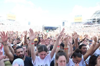 23 Şubat 2019 'da Orlando Florida' daki Dünya Kampı Stadyumunda Hristiyan Uyanışı.  