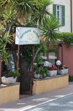 16 Mayıs 2014 'te Güzel Ventimiglia Şehri. 