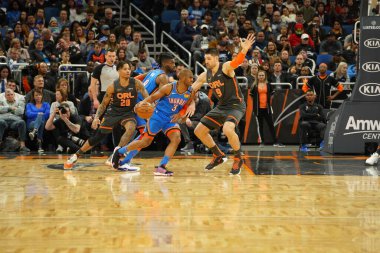 22 Ocak 2020 Çarşamba günü Orlando Florida 'daki Amway Center' da oynanan basketbol maçı.. 