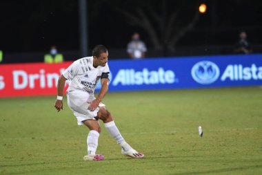Los Angeles Galaksisi, 14 Temmuz 2020 'de Orlando Florida ABD' deki ESPN Vahşi Spor Dünyası 'nda düzenlenen MLS Sırt Turnuvası sırasında Portland Timbers ile karşı karşıya geldi..