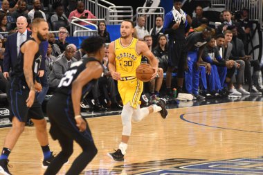 Orlando Magic, 28 Şubat 2019 Perşembe günü Orlando Florida 'daki Amway Center' da Golden State Warriors 'a ev sahipliği yaptı. 