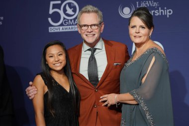 15 Ekim 2019 'da Nashville, Tennessee' deki Linbscome Üniversitesi 'nde verilen 50. GMA Dove Ödülleri sırasında kırmızı halı. 