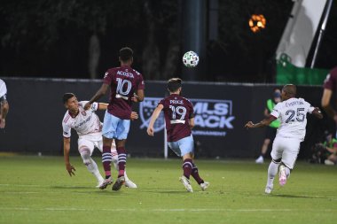 Real Salt Lake, 12 Temmuz 2020 'de Orlando Florida' da düzenlenen MLS Sırt Turnuvası sırasında Colorado Rapids ile karşı karşıya. 