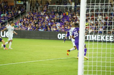 Orlando City SC, 19 Haziran 2019 Çarşamba günü Orlando 'daki Exploria Stadyumu' nda düzenlenen ABD Açık Kupası sırasında New England Devrimi 'ne ev sahipliği yaptı.