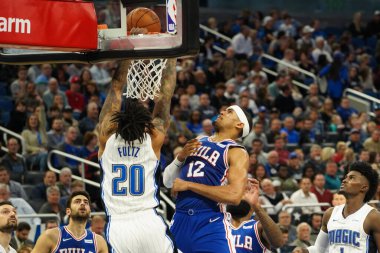 Orlando Magic, Philadelphia 76ers 'ı 13 Kasım 2019 Çarşamba günü Amway Center' da ağırlamaktadır. Fotoğraf: Marty Jean-Louis