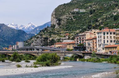 16 Mayıs 2014 'te Güzel Ventimiglia Şehri. 