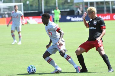 Toronto FC, 13 Temmuz 2020 tarihinde Orlando Florida 'daki ESPN Wild World of Sports' ta düzenlenen MLS Back Tournament sırasında D.C. United ile karşılaştı. Fotoğraf: Marty Jean-Louis